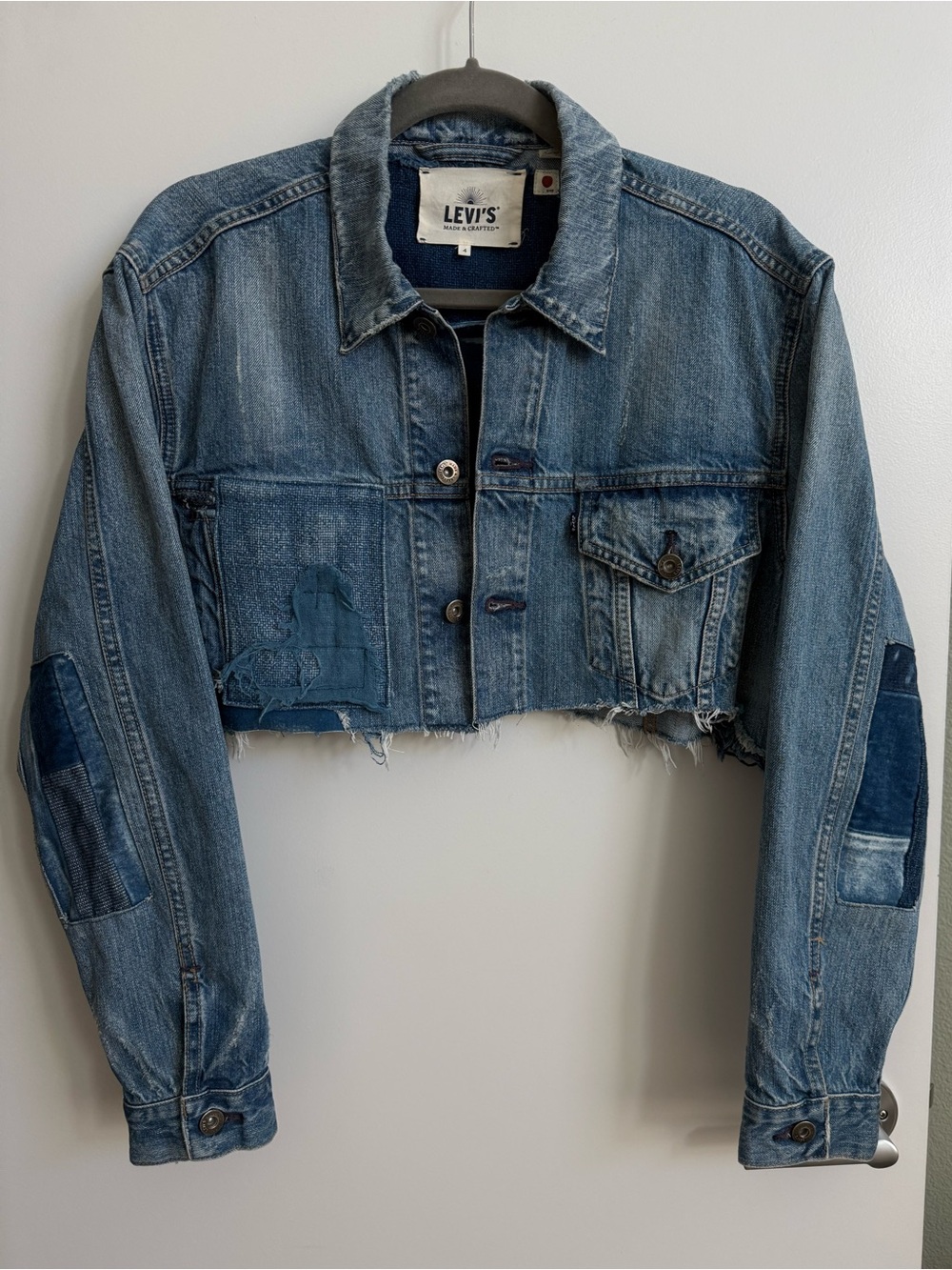 LEVI’S MADE & CRAFTED Rare Made in Japan Custom Cropped Denim Jacket  Size 4